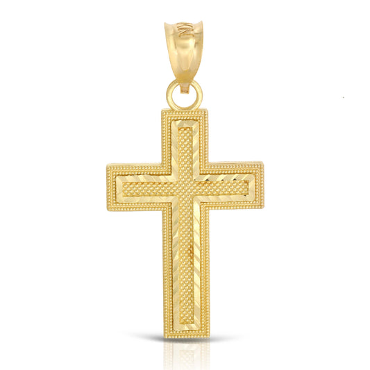 Gold Cross Pendant (P79)