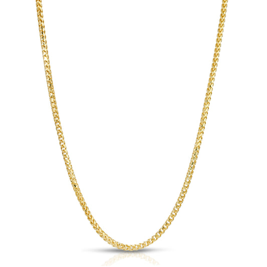 2.5MM D/C FRANCO - SOLID 10K GOLD CHAIN