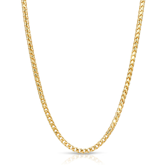 3.0MM D/C FRANCO - SOLID 10K GOLD CHAIN