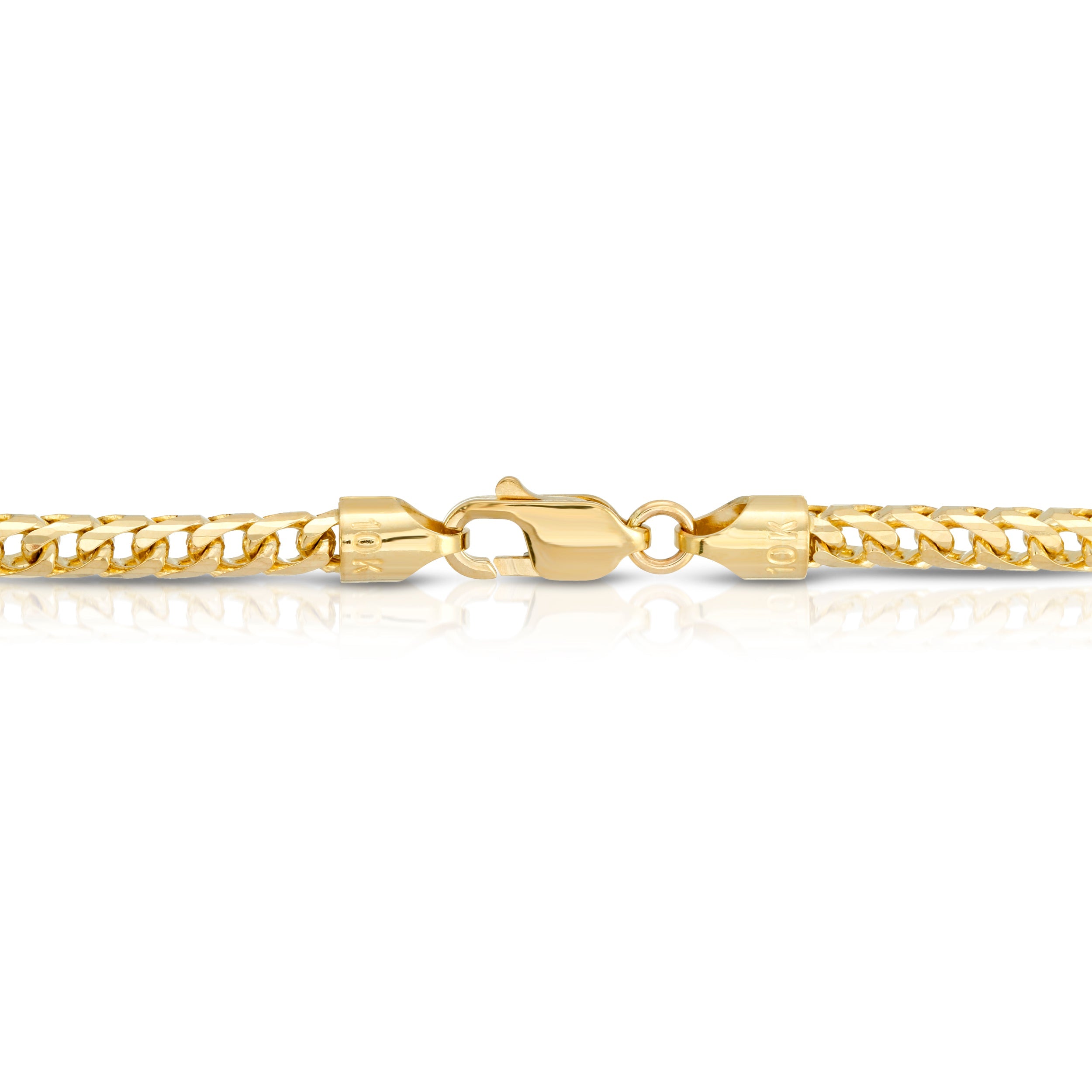 4.0MM D/C FRANCO - SOLID 10K GOLD CHAIN