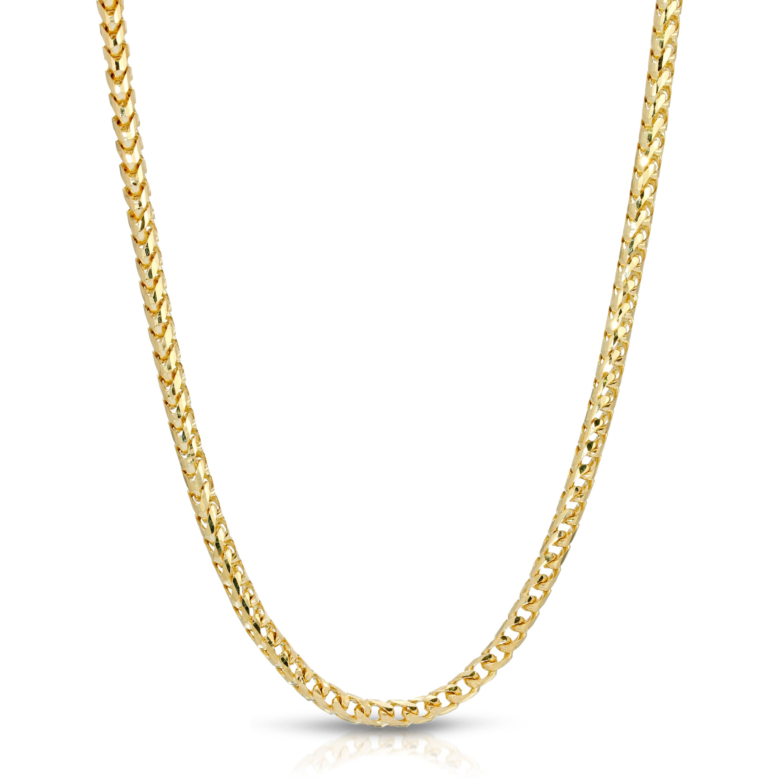 4.0MM D/C FRANCO - SOLID 10K GOLD CHAIN