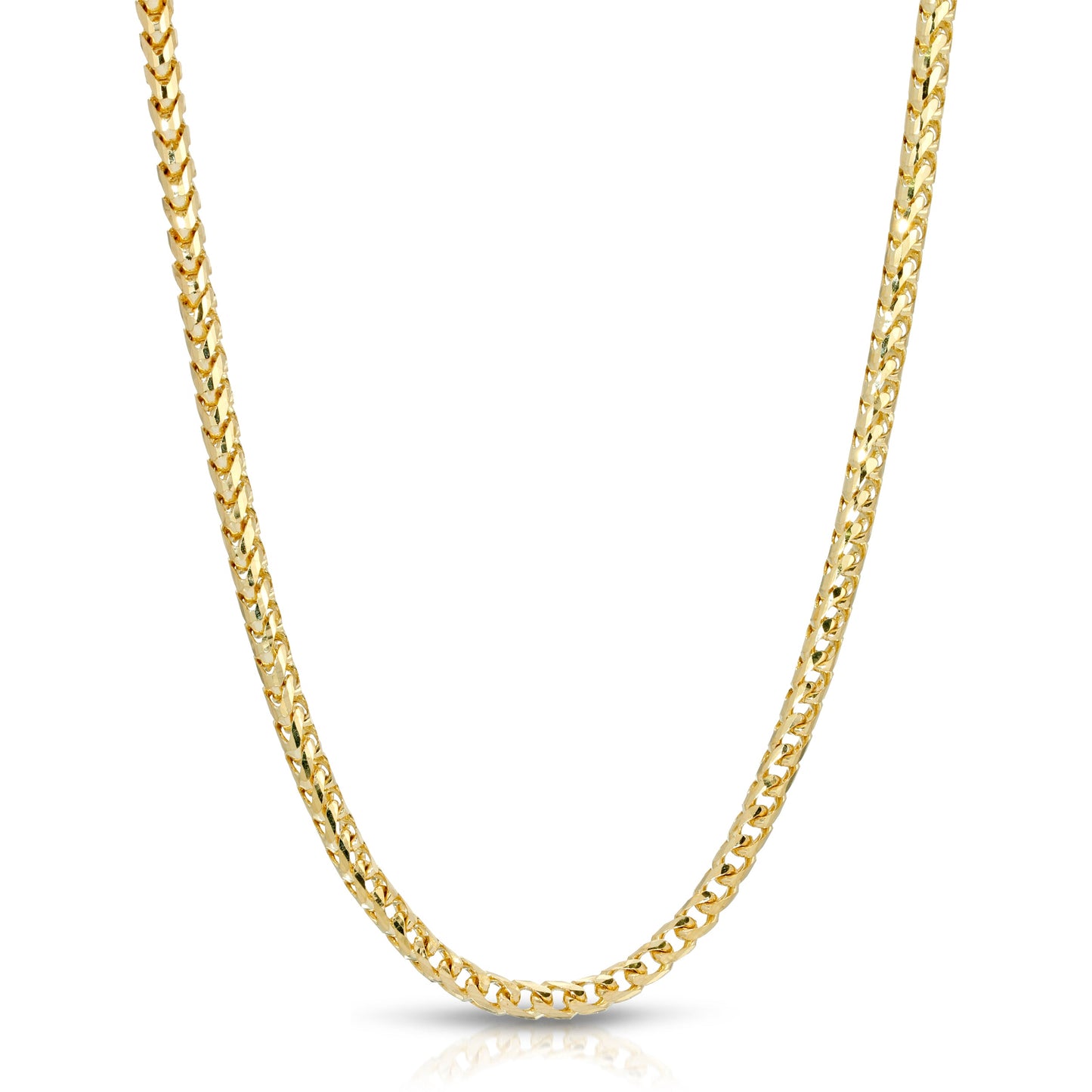 4.0MM D/C FRANCO - SOLID 10K GOLD CHAIN