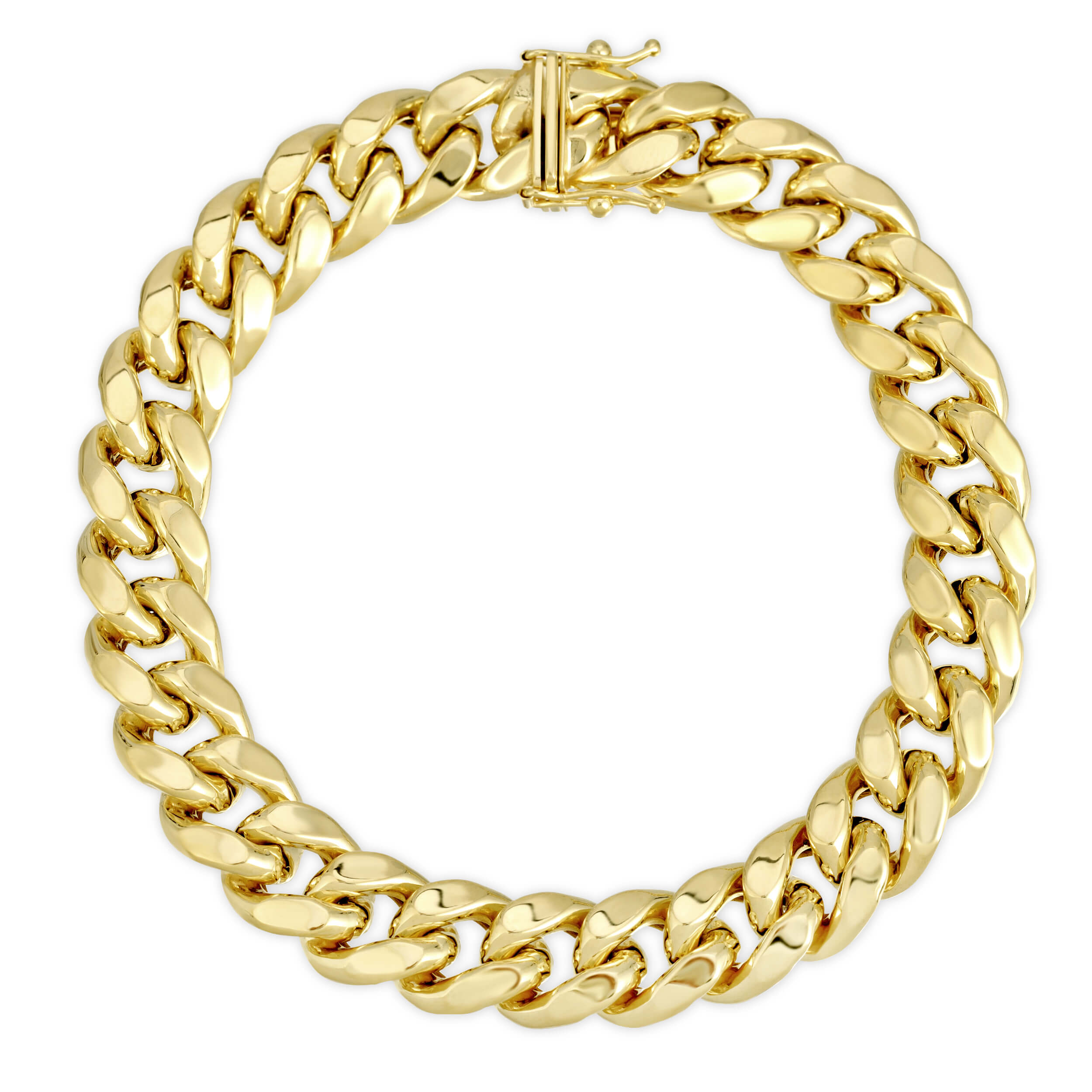 11.0MM MIAMI CUBAN LINK - HOLLOW 10K GOLD BRACELET