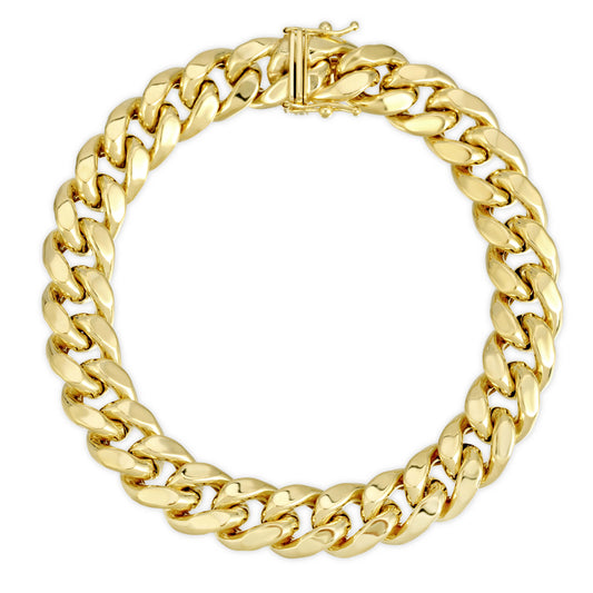 11.0MM MIAMI CUBAN LINK - HOLLOW 10K GOLD BRACELET