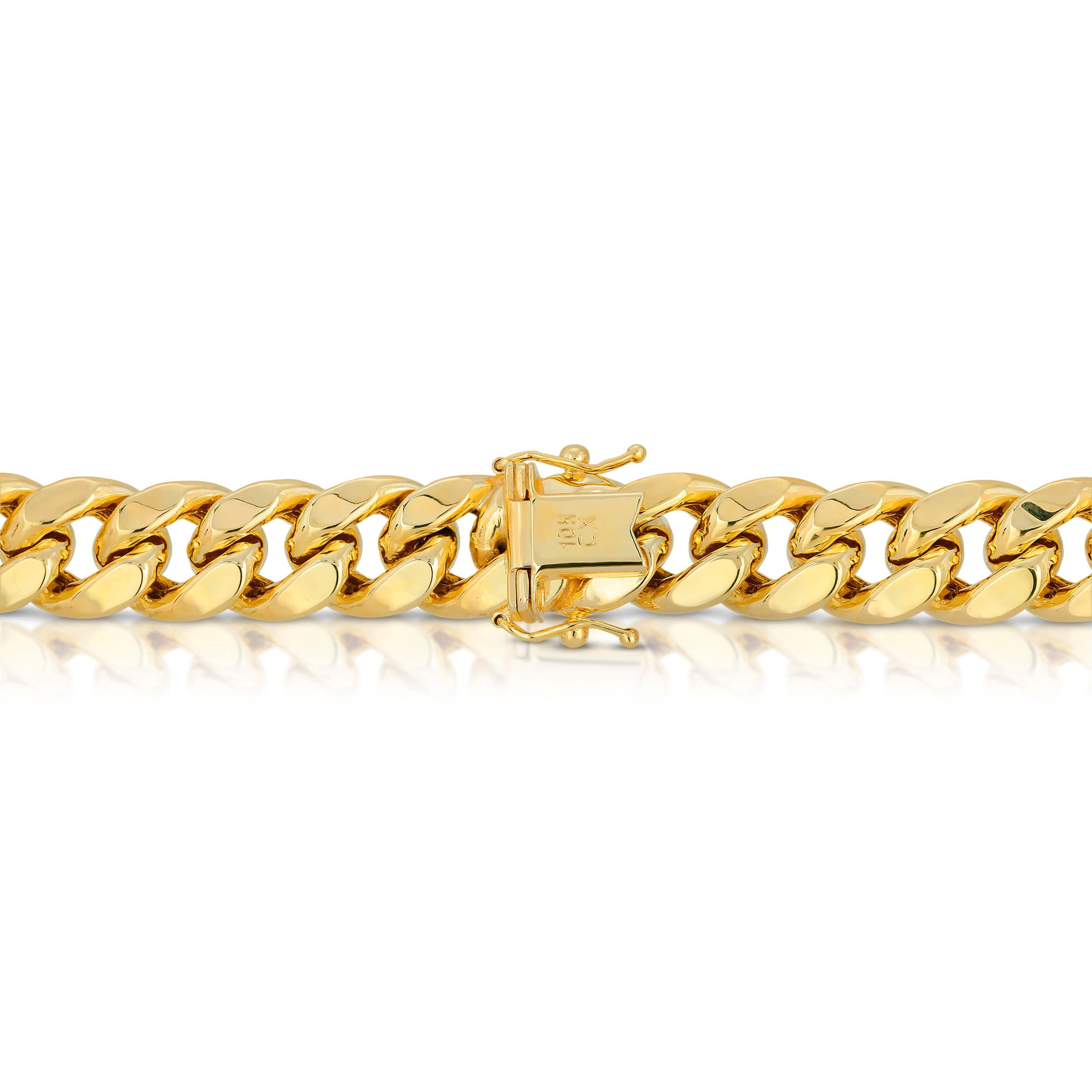 11.0MM MIAMI CUBAN LINK - HOLLOW 10K GOLD BRACELET