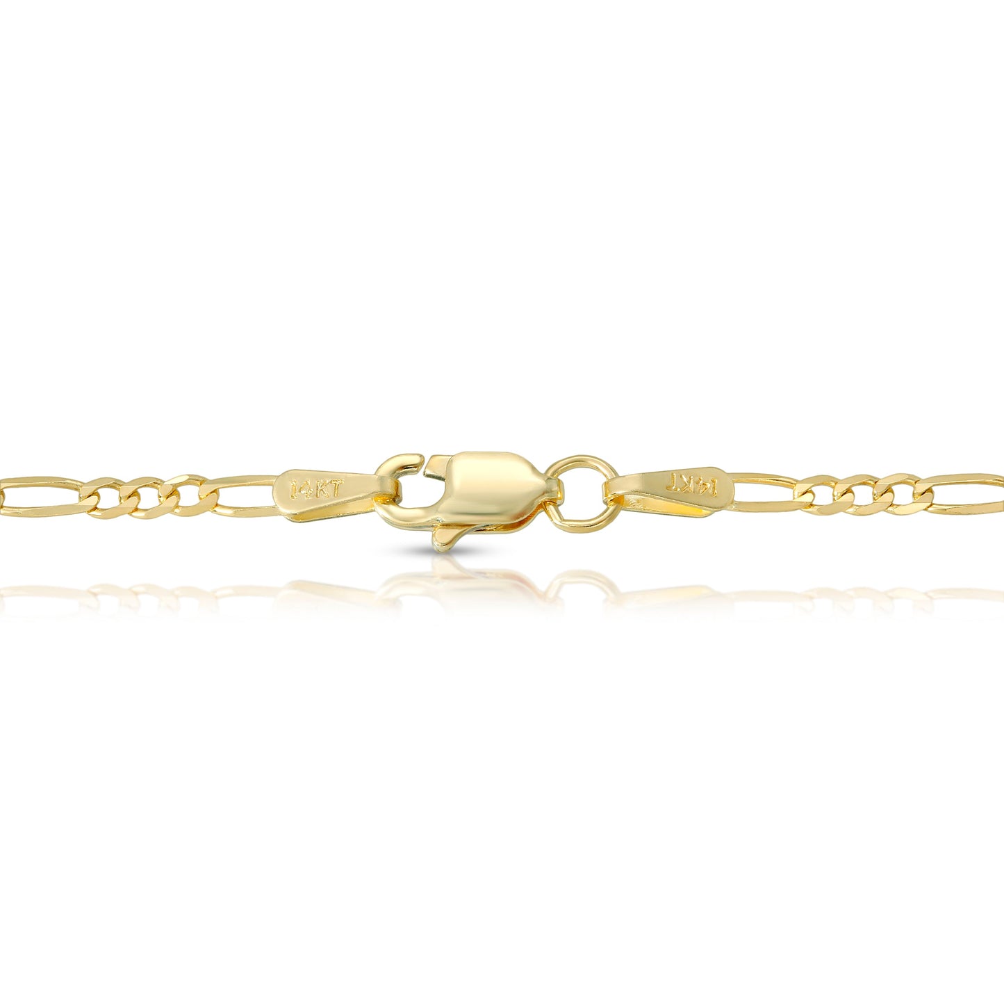 2.0MM FIGARO - SOLID 14K GOLD CHAIN
