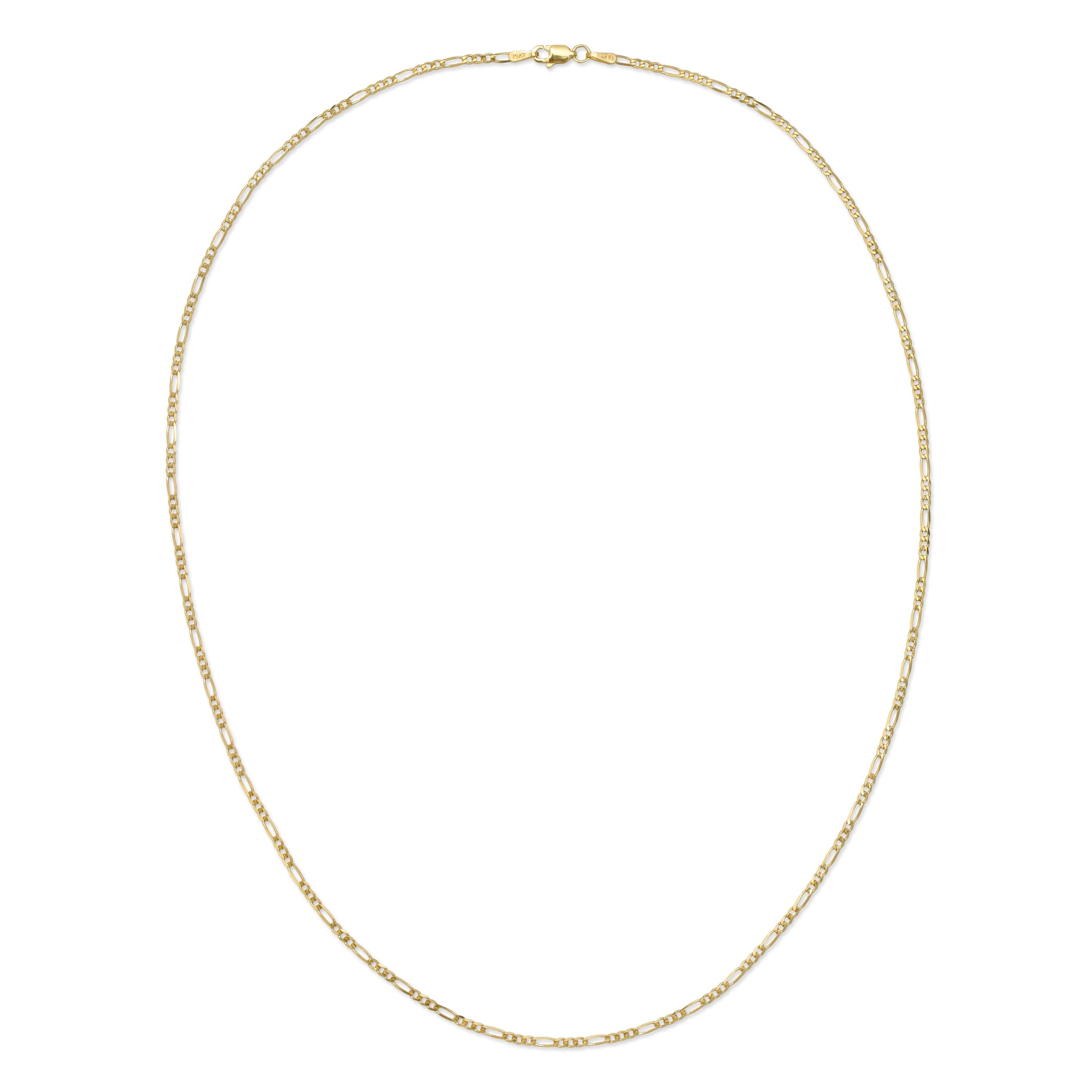 2.0MM FIGARO - SOLID 14K GOLD CHAIN