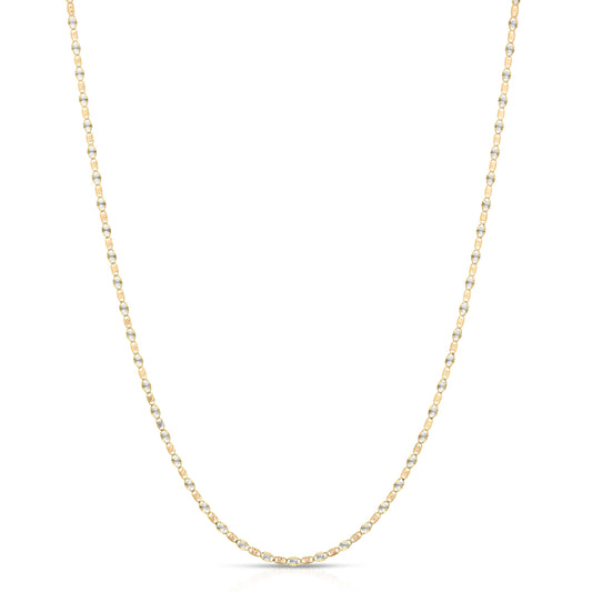2.0MM VALENTINO - SOLID 14K GOLD CHAIN