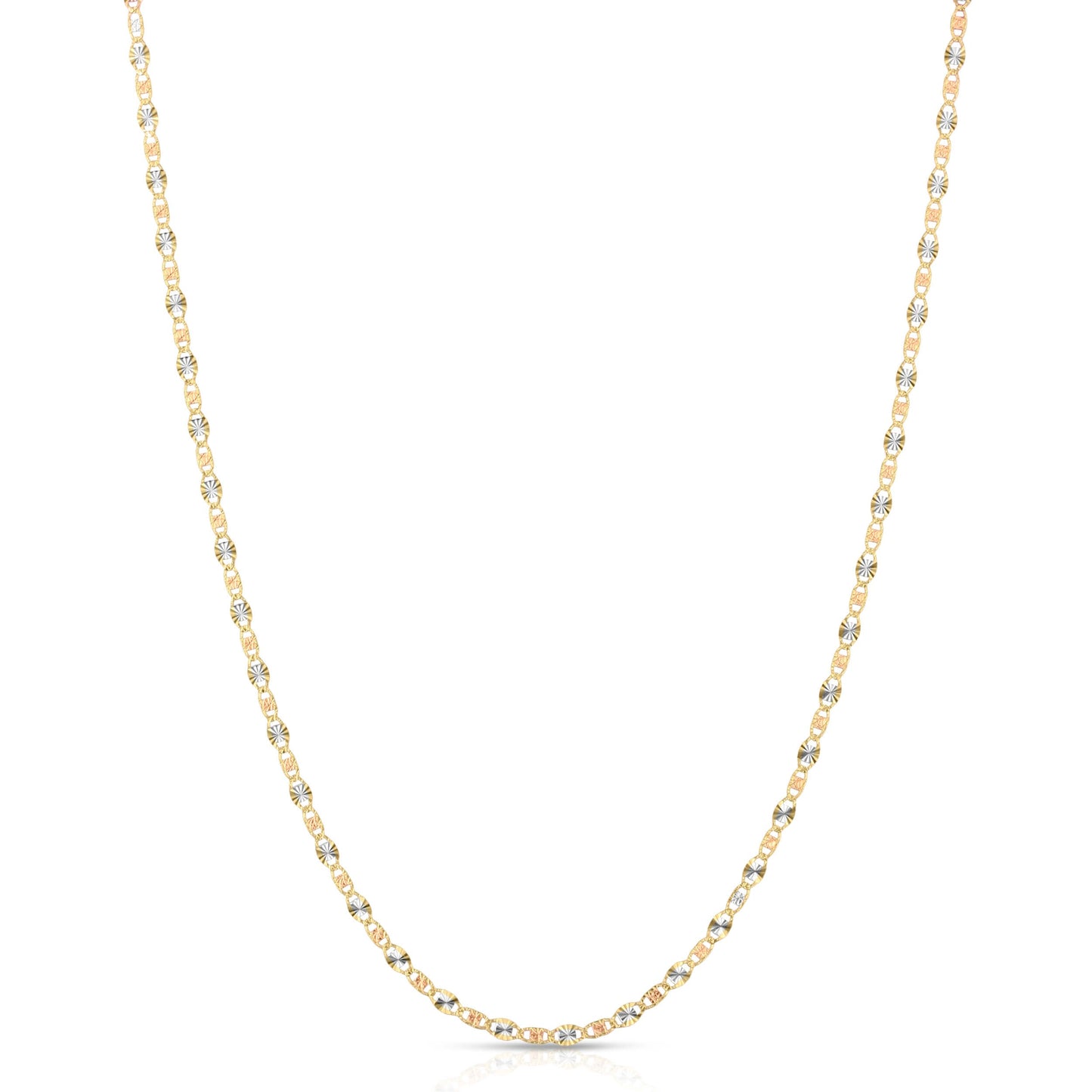 2.5MM VALENTINO - SOLID 14K GOLD CHAIN