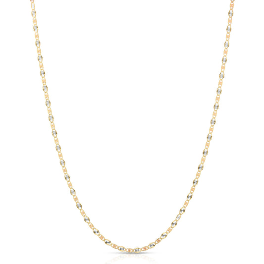 2.5MM VALENTINO - SOLID 14K GOLD CHAIN
