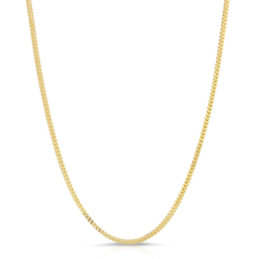 2.5MM FRANCO - HOLLOW 14K GOLD CHAIN