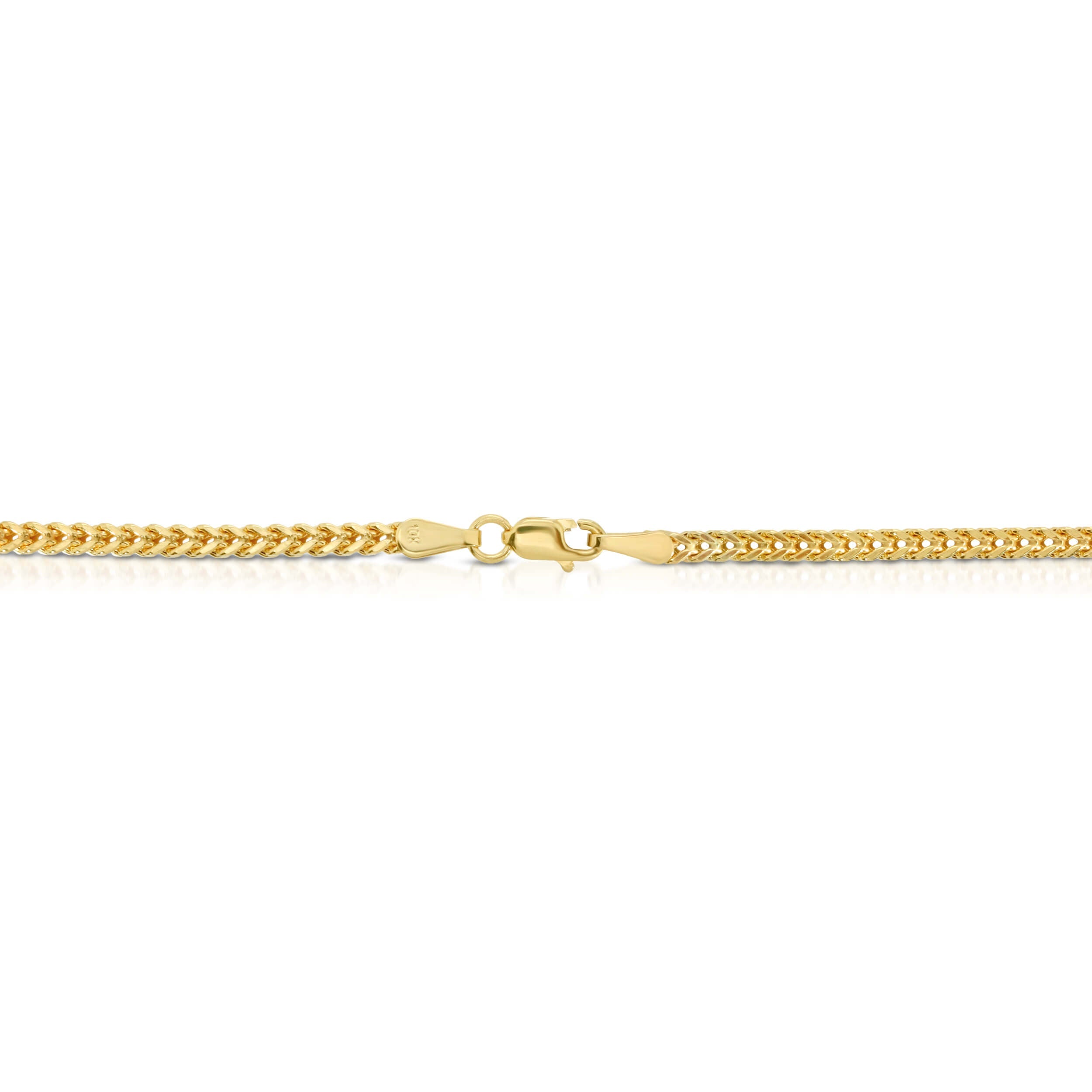 2.5MM FRANCO - HOLLOW 10K GOLD CHAIN
