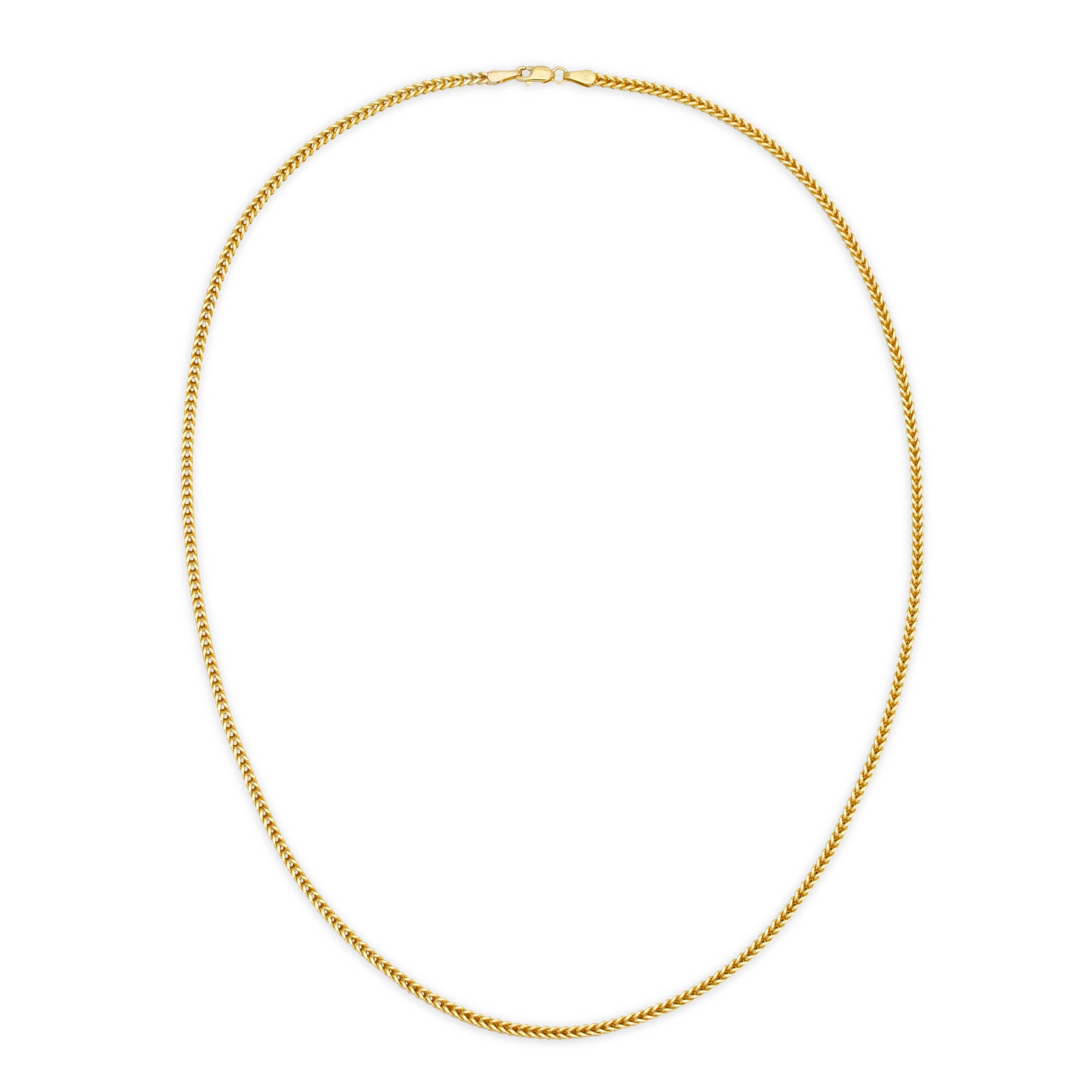 2.5MM FRANCO - HOLLOW 10K GOLD CHAIN