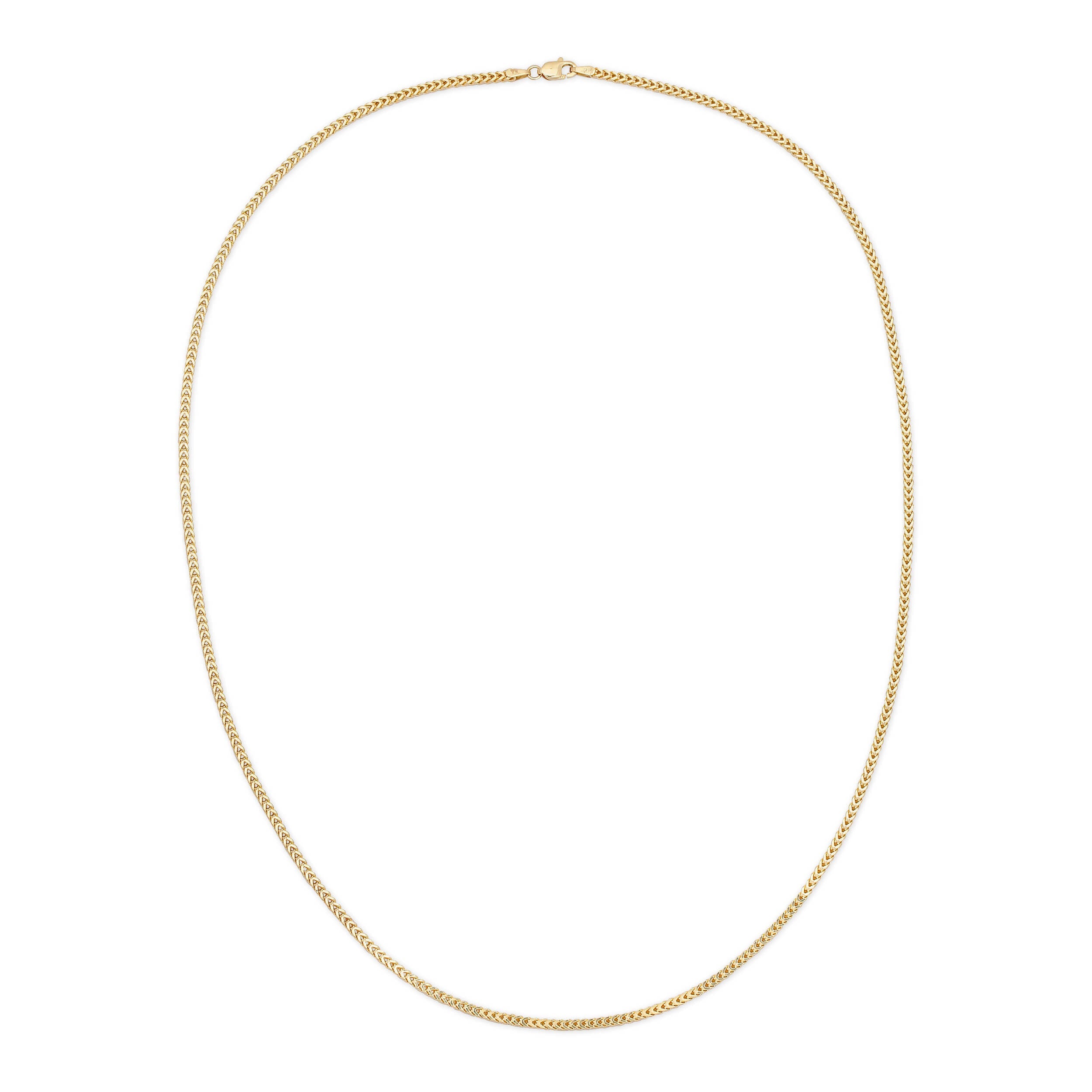 2.5MM FRANCO - HOLLOW 14K GOLD CHAIN