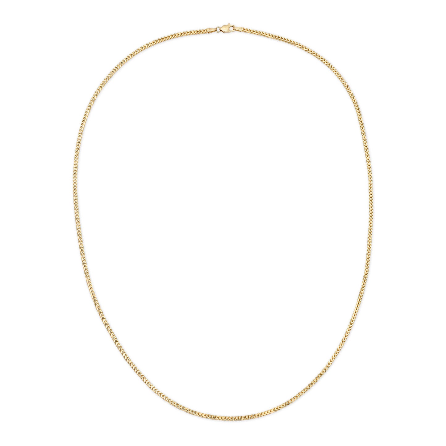 2.5MM FRANCO - HOLLOW 14K GOLD CHAIN