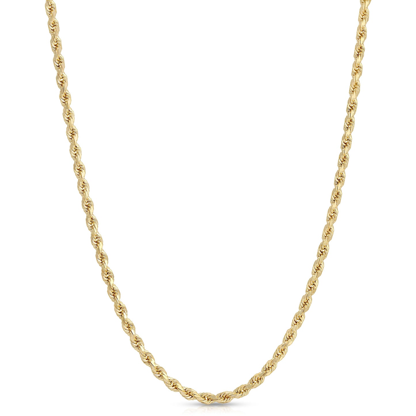 3.0MM D/C ROPE - SOLID 14K GOLD CHAIN