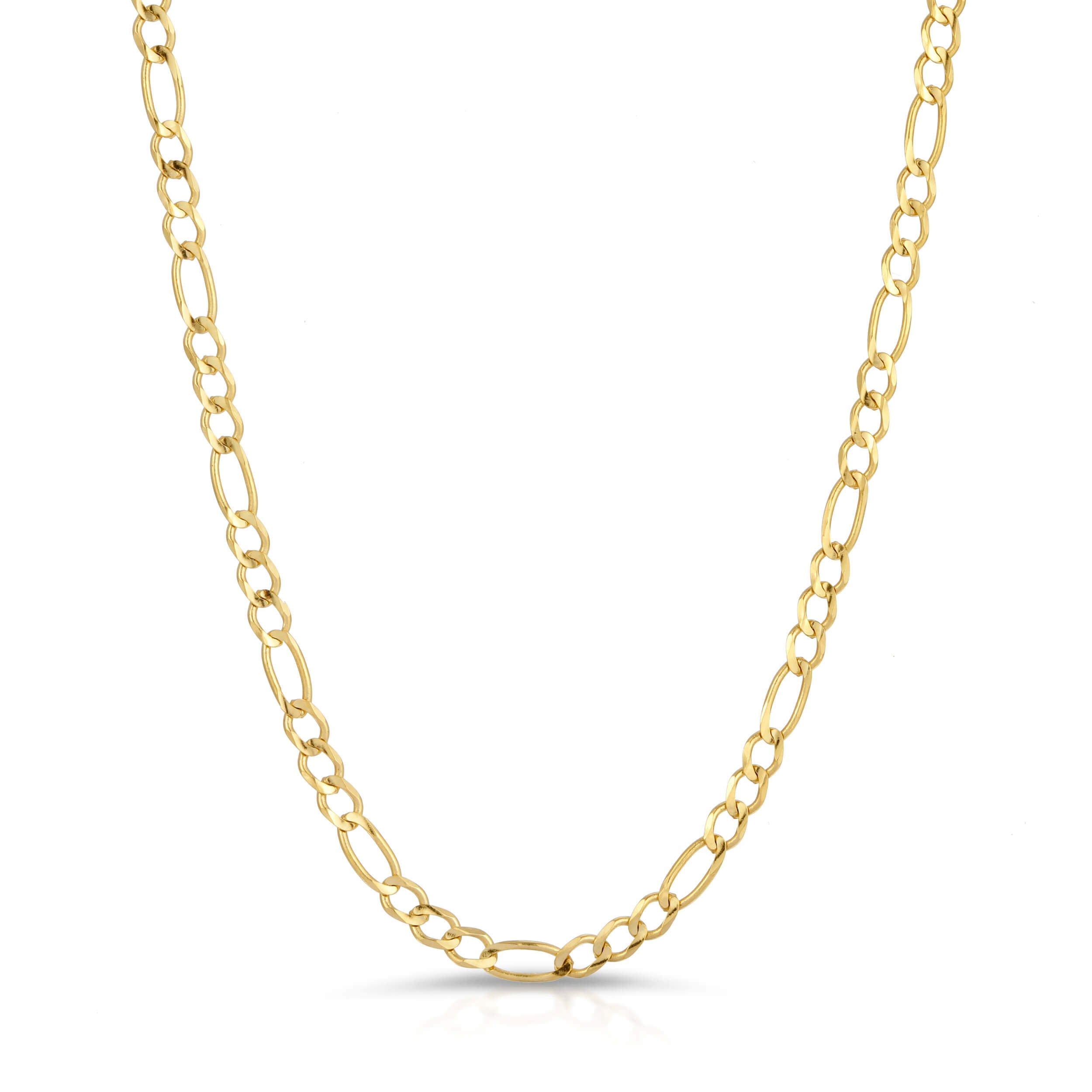3.0MM FIGARO - SOLID 10K GOLD CHAIN