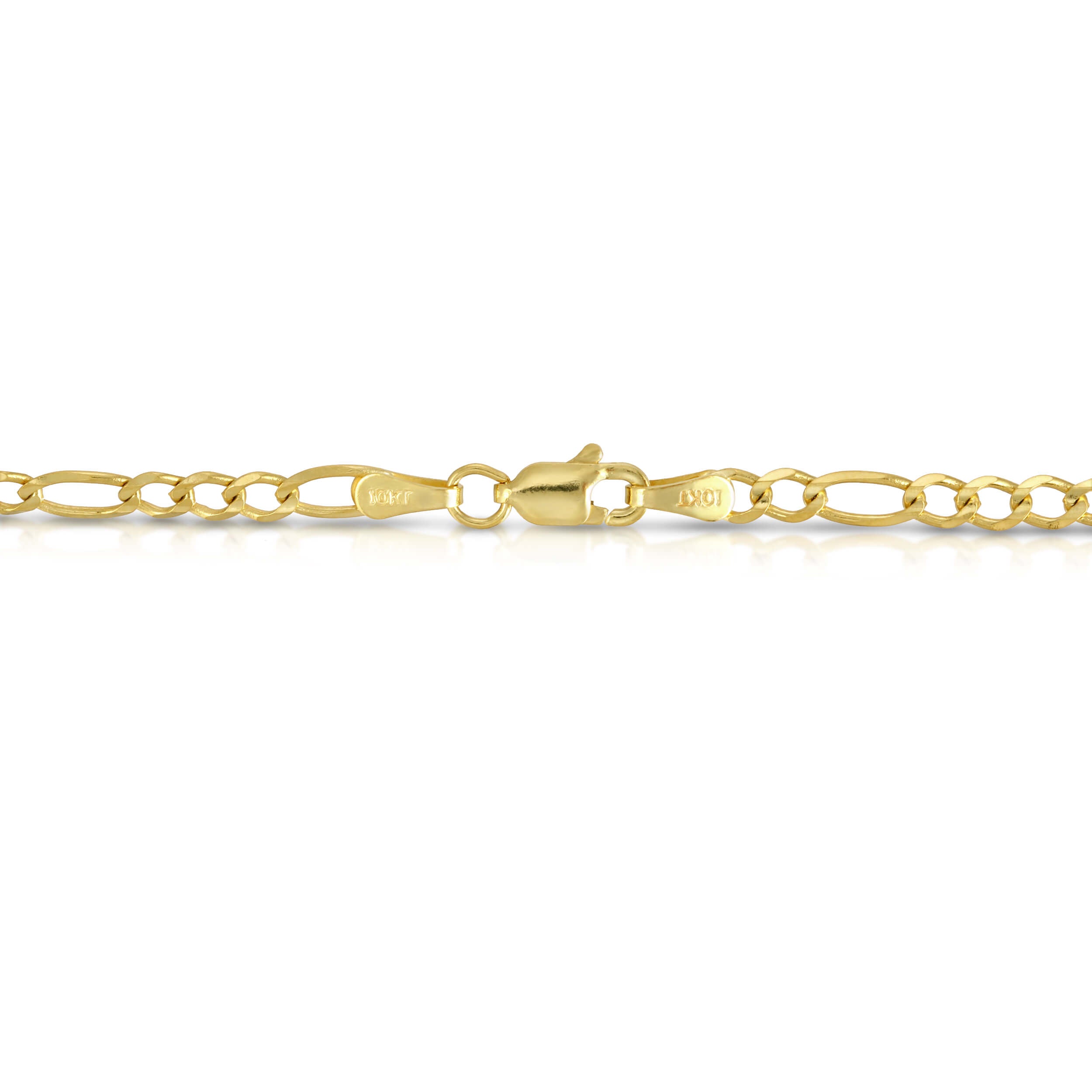 3.0MM FIGARO - SOLID 10K GOLD CHAIN
