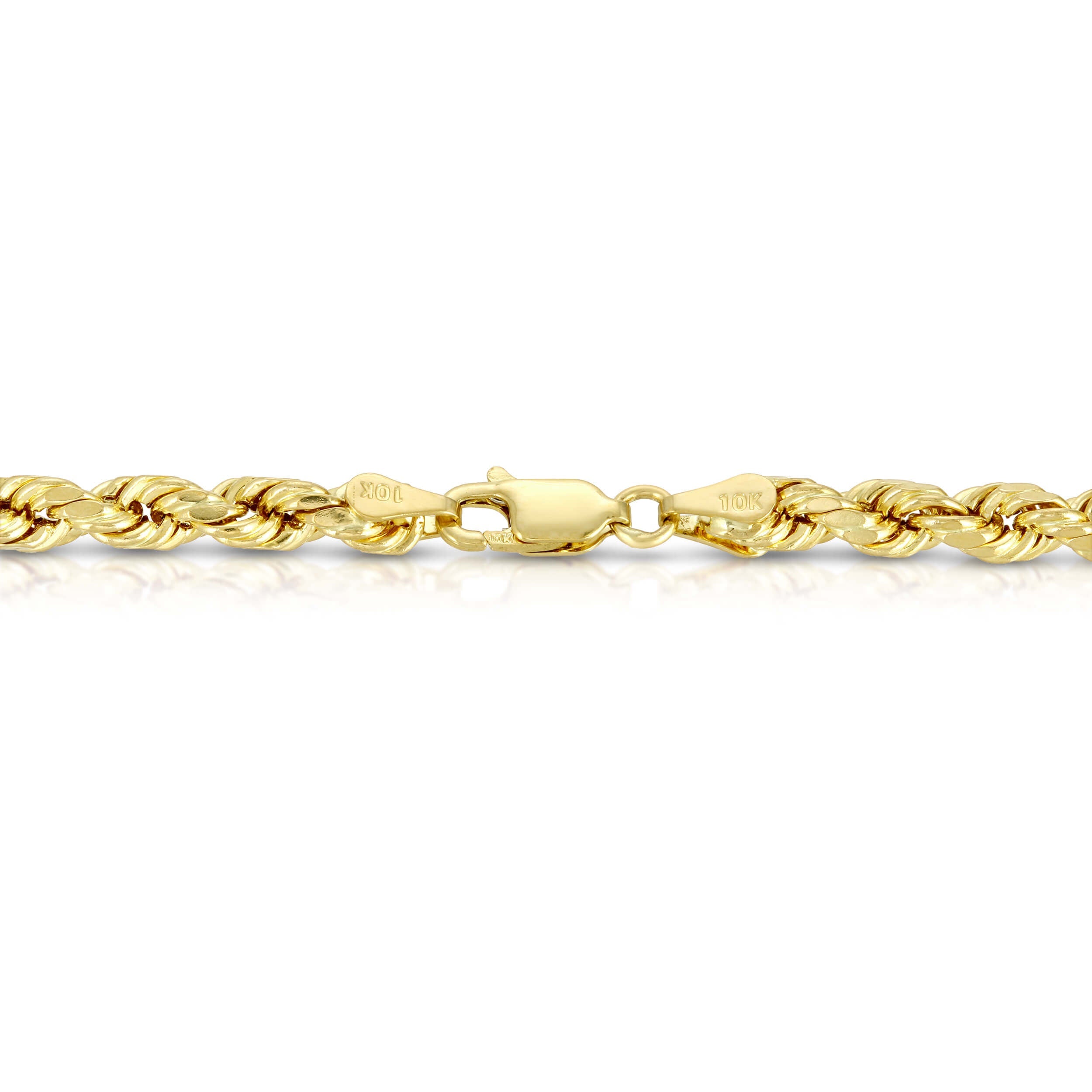 4.0MM D/C ROPE - HOLLOW 10K GOLD CHAIN