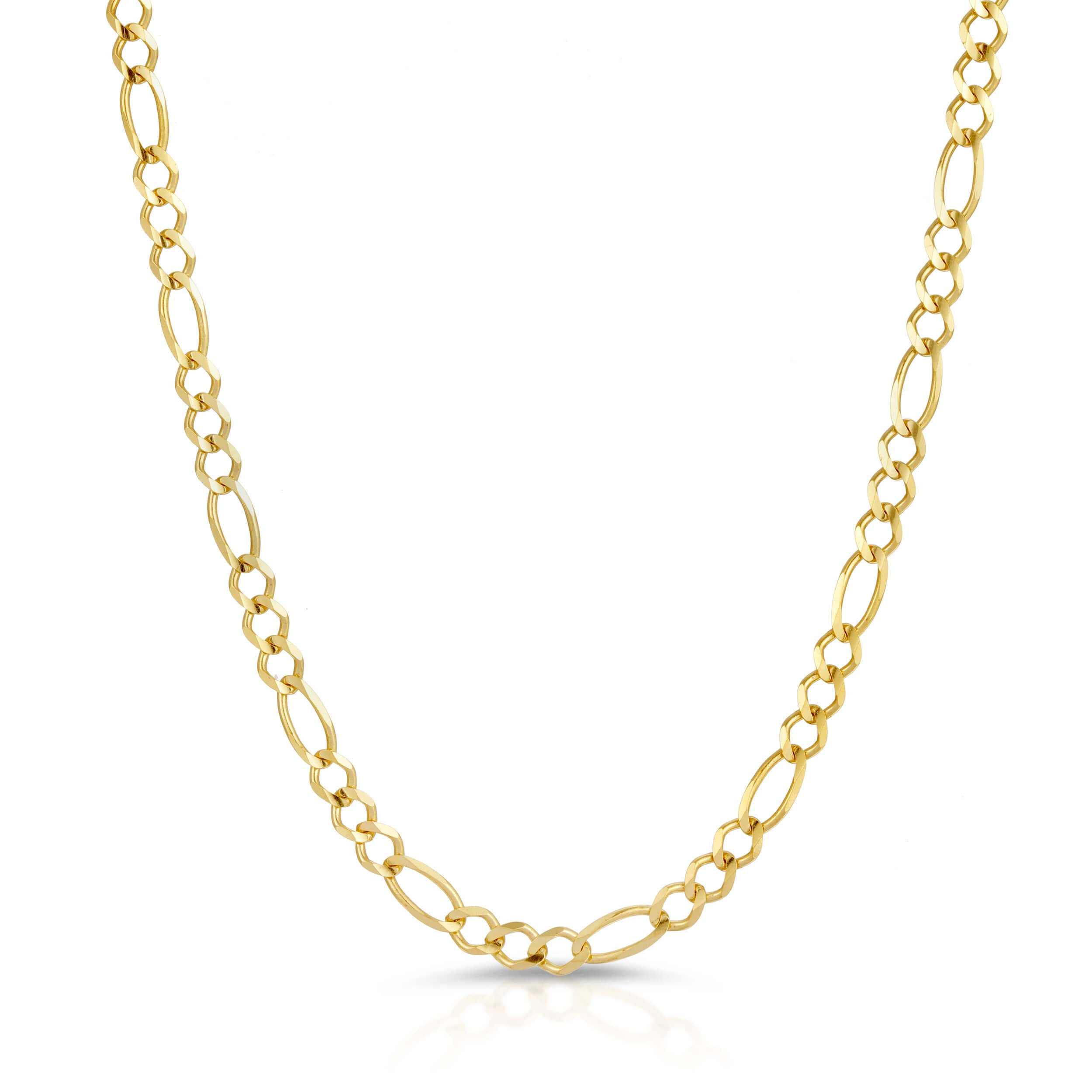 4.0MM FIGARO - SOLID 10K GOLD CHAIN