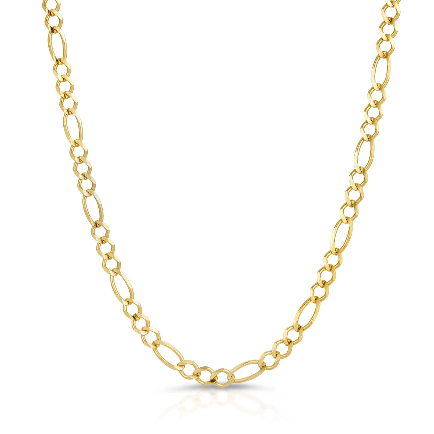 4.0MM FIGARO - SOLID 10K GOLD CHAIN