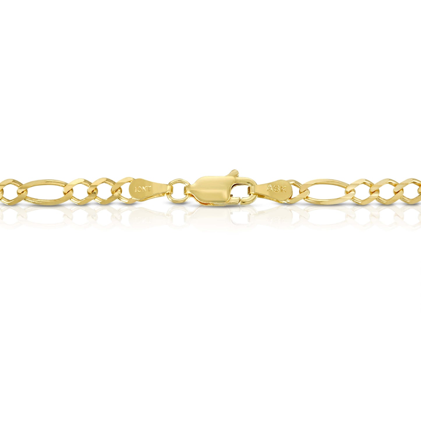 4.0MM FIGARO - SOLID 10K GOLD CHAIN