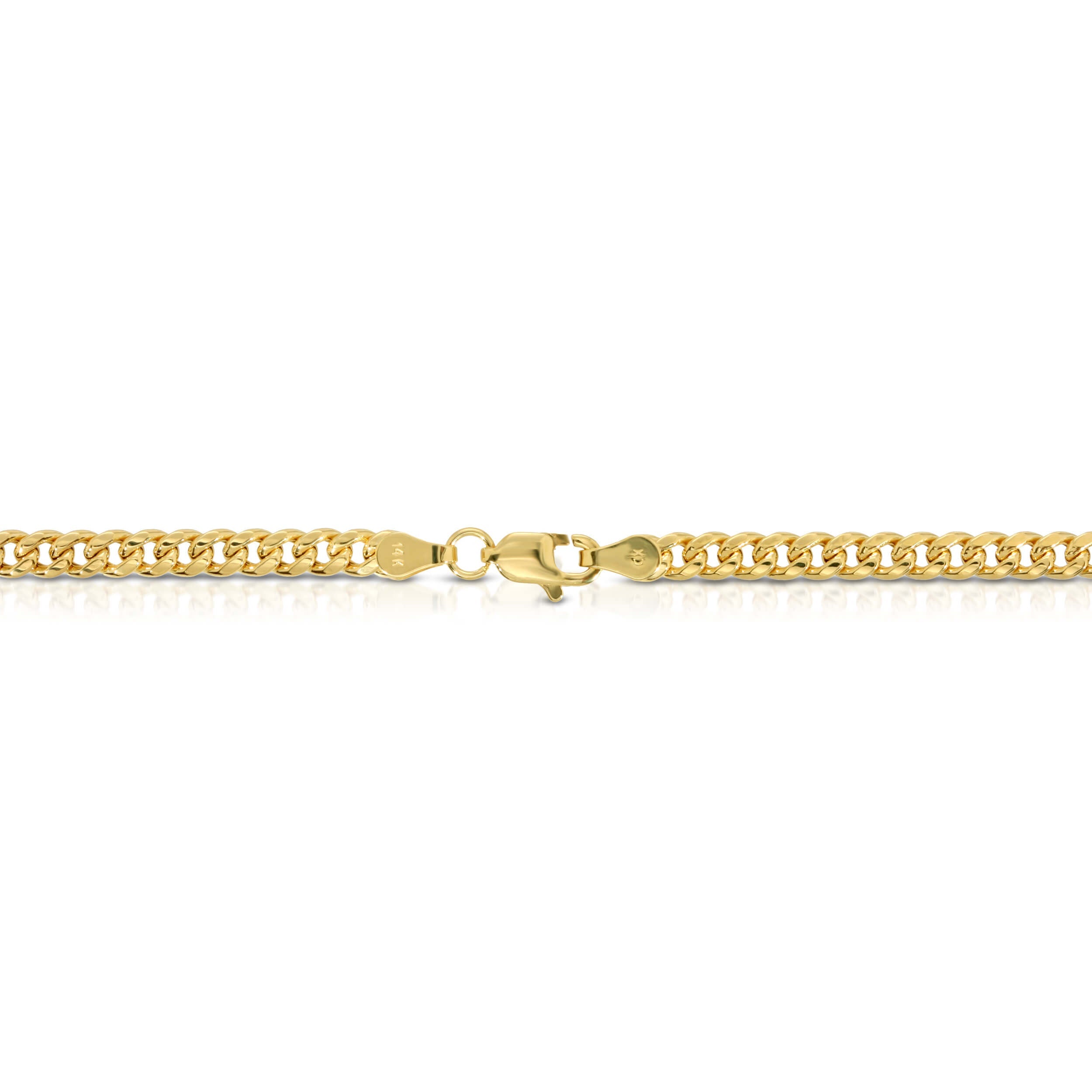 4.0MM MIAMI CUBAN LINK - HOLLOW 14K GOLD CHAIN