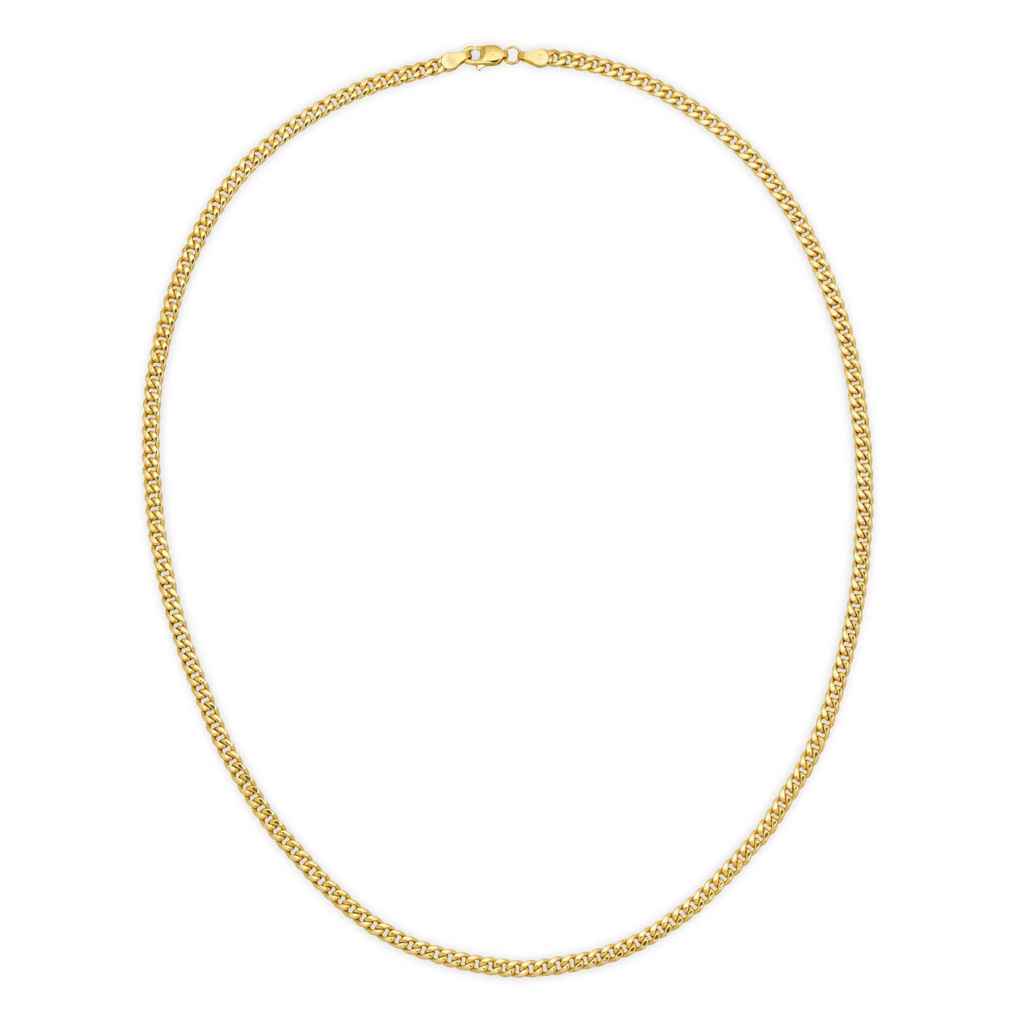 4.0MM MIAMI CUBAN LINK - HOLLOW 14K GOLD CHAIN