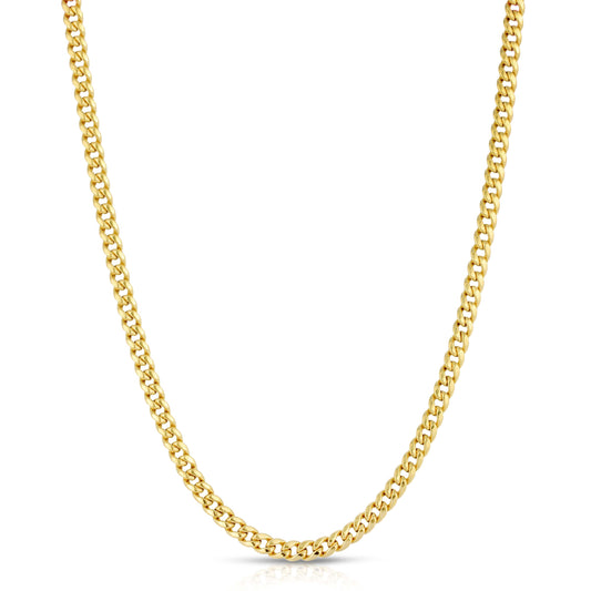 4.5MM MIAMI CUBAN LINK - HOLLOW 14K GOLD CHAIN