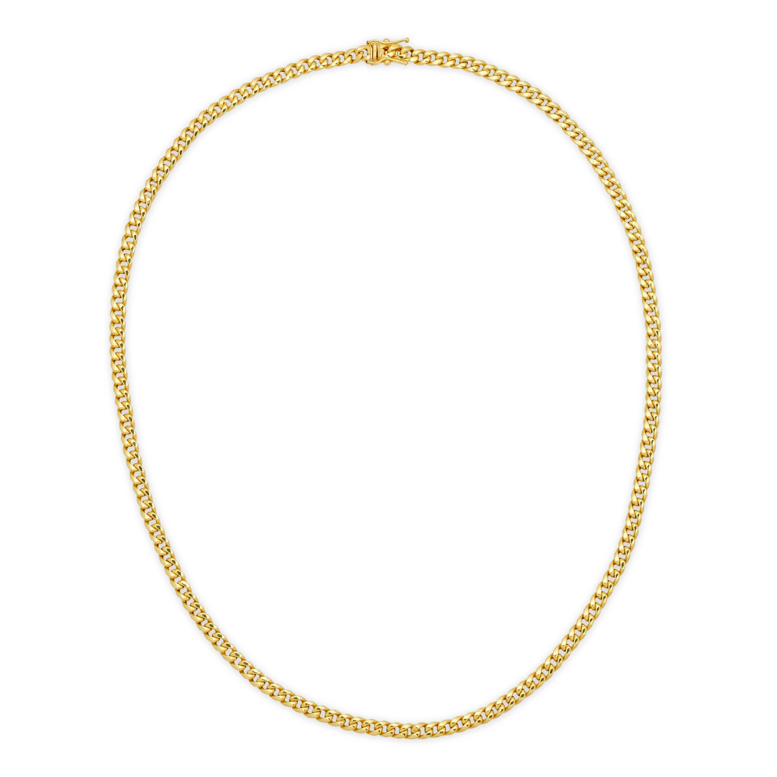 4.5MM MIAMI CUBAN LINK - HOLLOW 14K GOLD CHAIN