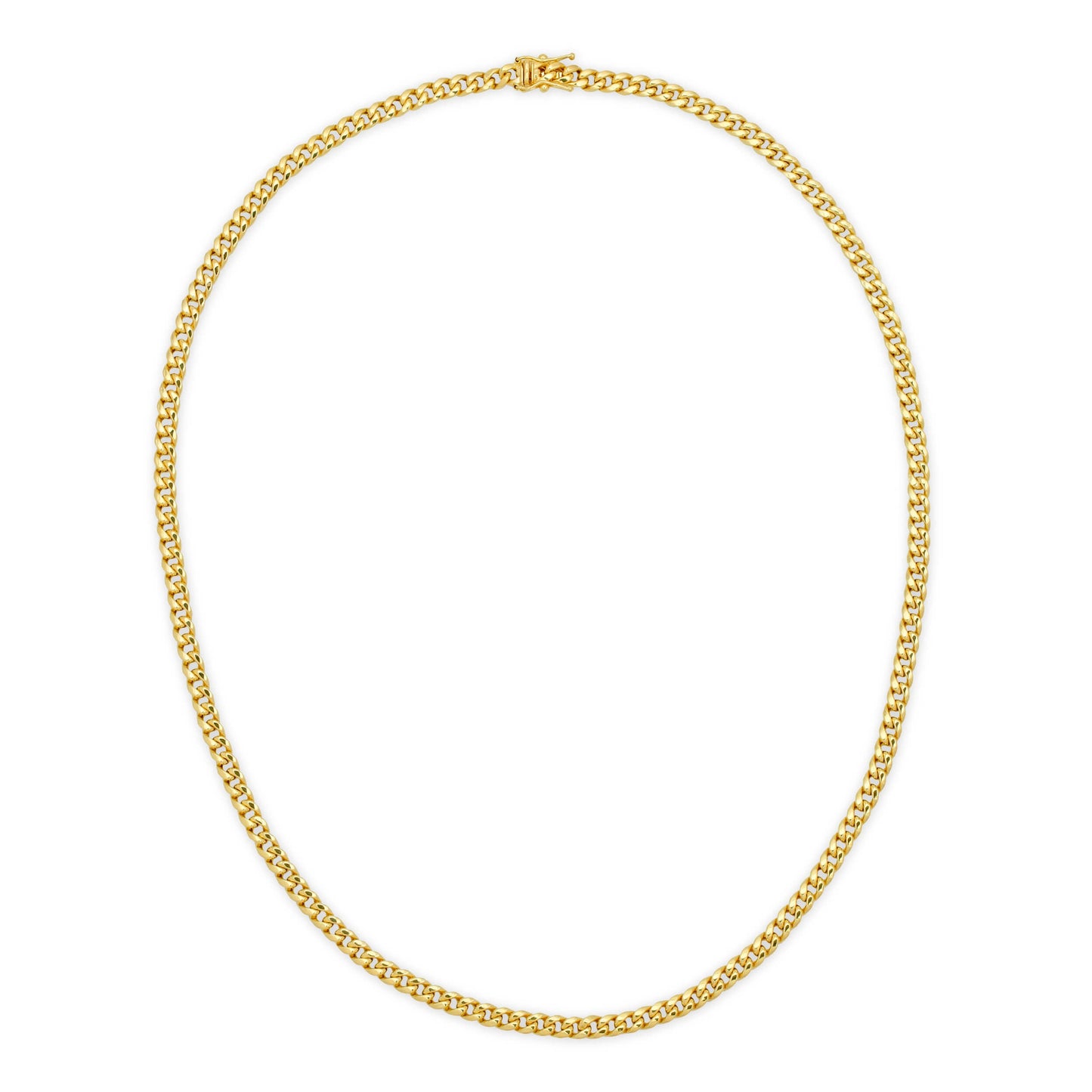 4.5MM MIAMI CUBAN LINK - HOLLOW 14K GOLD CHAIN