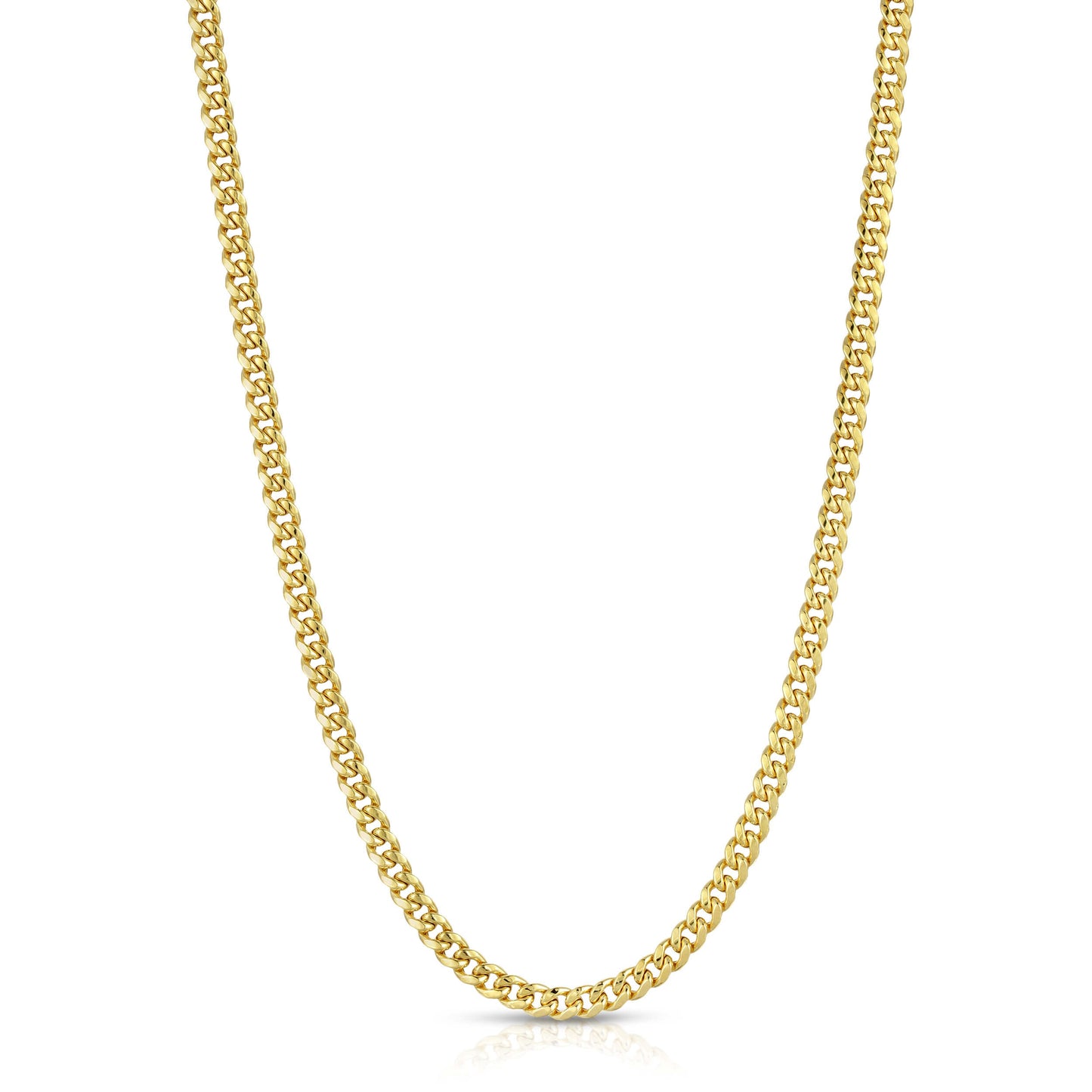4.5MM MIAMI CUBAN LINK - HOLLOW 10K GOLD CHAIN - BOX CLASP LOCK
