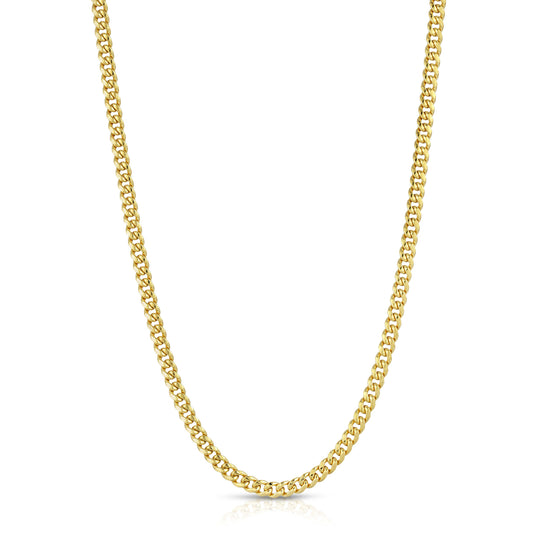 4.5MM MIAMI CUBAN LINK - HOLLOW 10K GOLD CHAIN - BOX CLASP LOCK