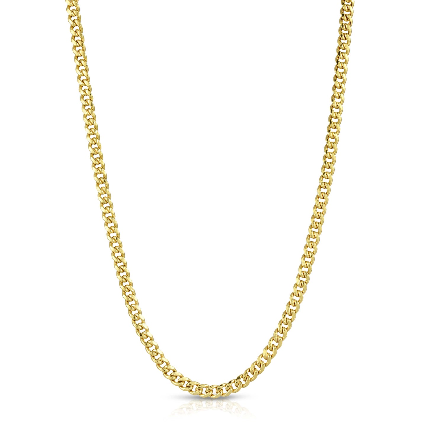 4.0MM MIAMI CUBAN LINK - HOLLOW 10K GOLD CHAIN