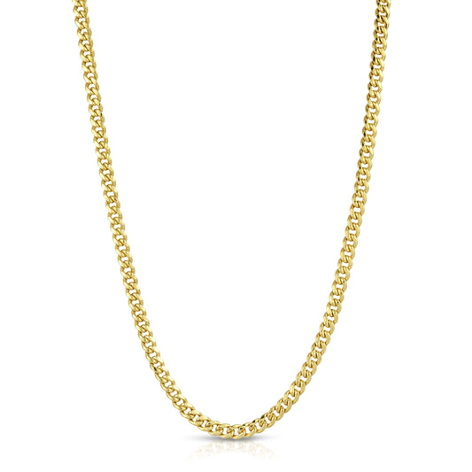 4.0MM MIAMI CUBAN LINK - HOLLOW 10K GOLD CHAIN