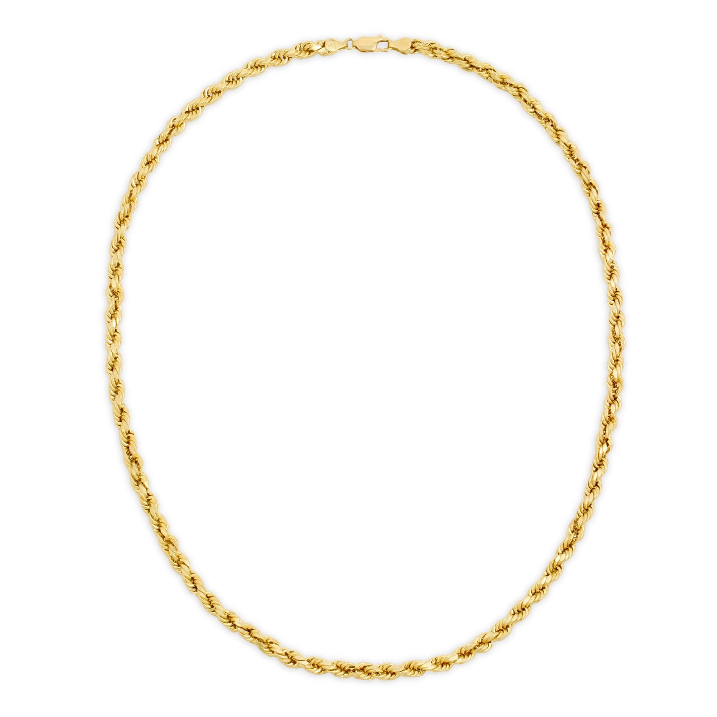 5.0MM D/C ROPE - HOLLOW 10K GOLD CHAIN