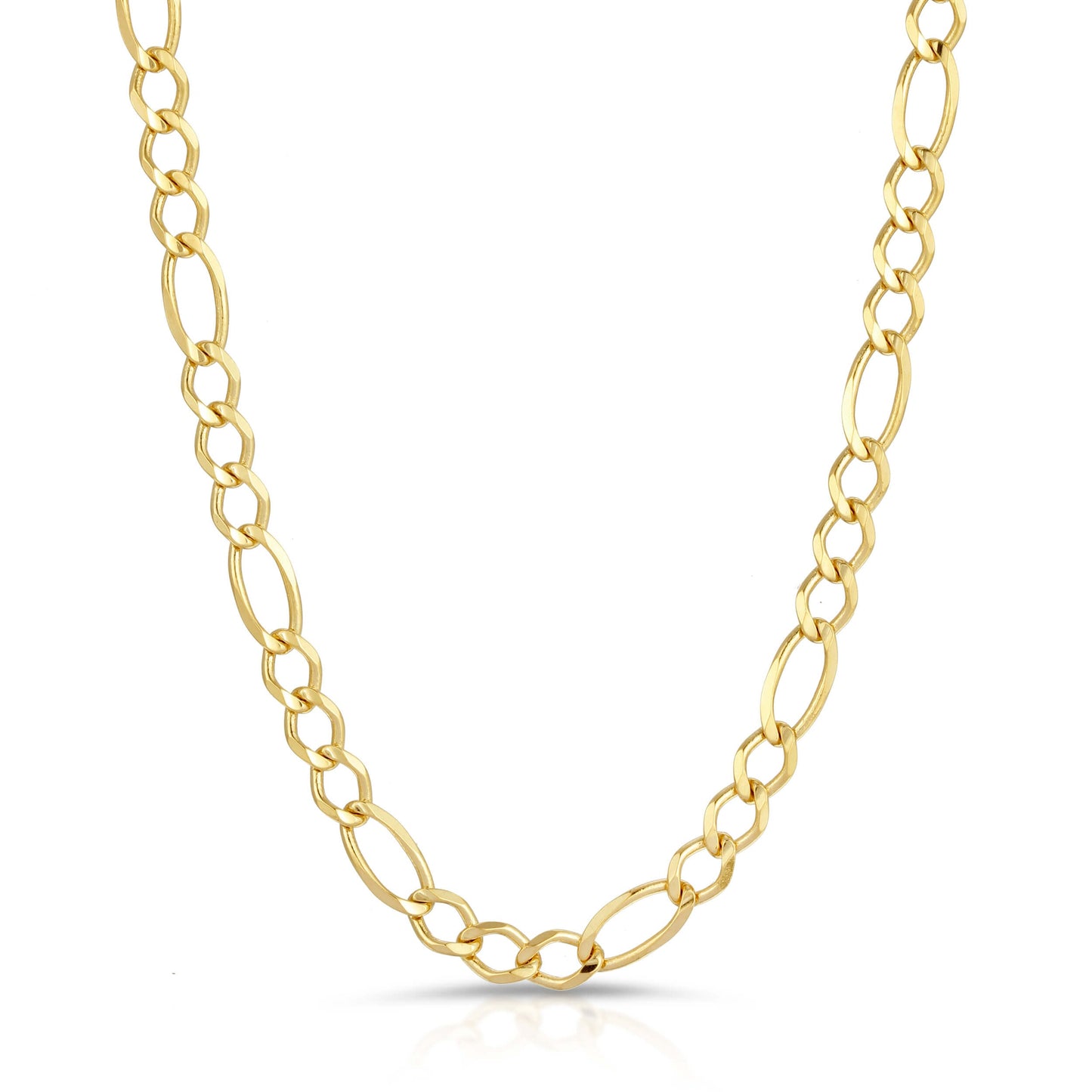 5.0MM FIGARO - SOLID 10K GOLD CHAIN