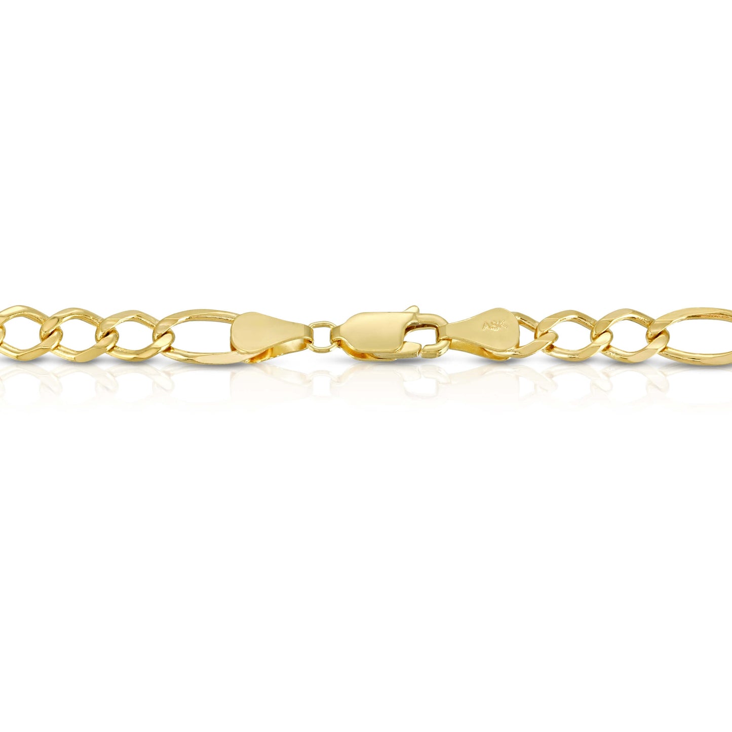 5.0MM FIGARO - SOLID 10K GOLD CHAIN