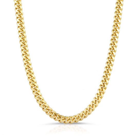 5.0MM MIAMI CUBAN LINK - SOLID 10K GOLD CHAIN