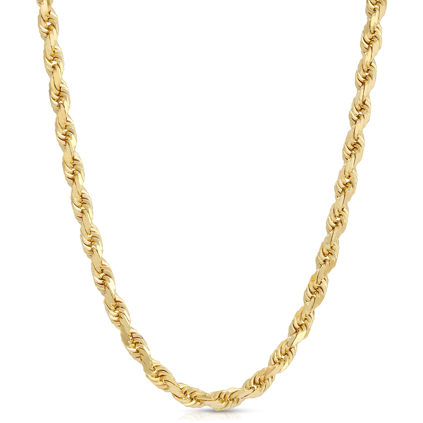 5.0MM D/C ROPE - SOLID 14K GOLD CHAIN