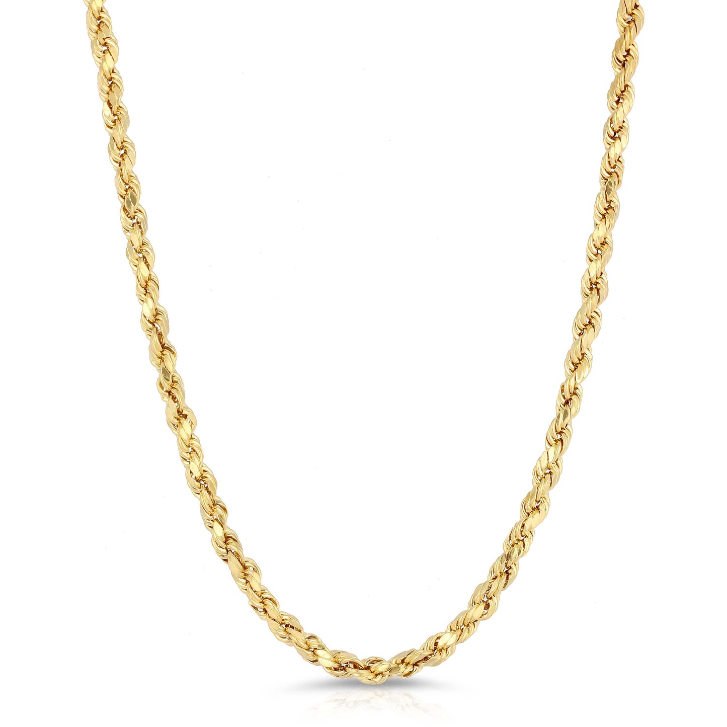5.0MM D/C ROPE - HOLLOW 14K GOLD CHAIN