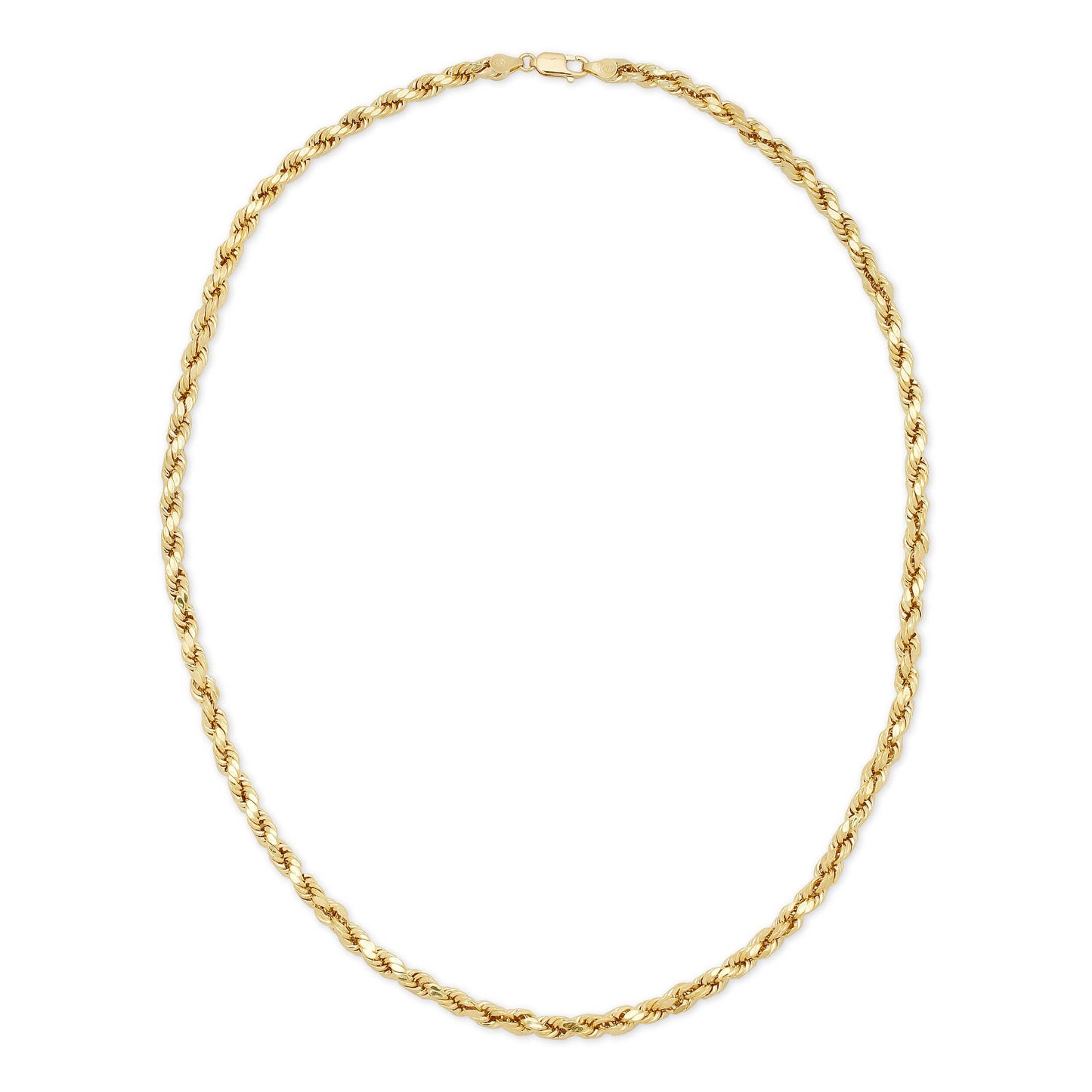 5.0MM D/C ROPE - HOLLOW 14K GOLD CHAIN