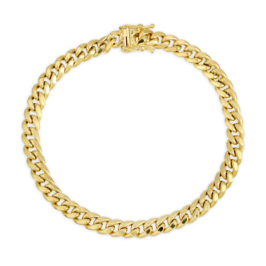 5.5MM MIAMI CUBAN LINK - HOLLOW 10K GOLD BRACELET