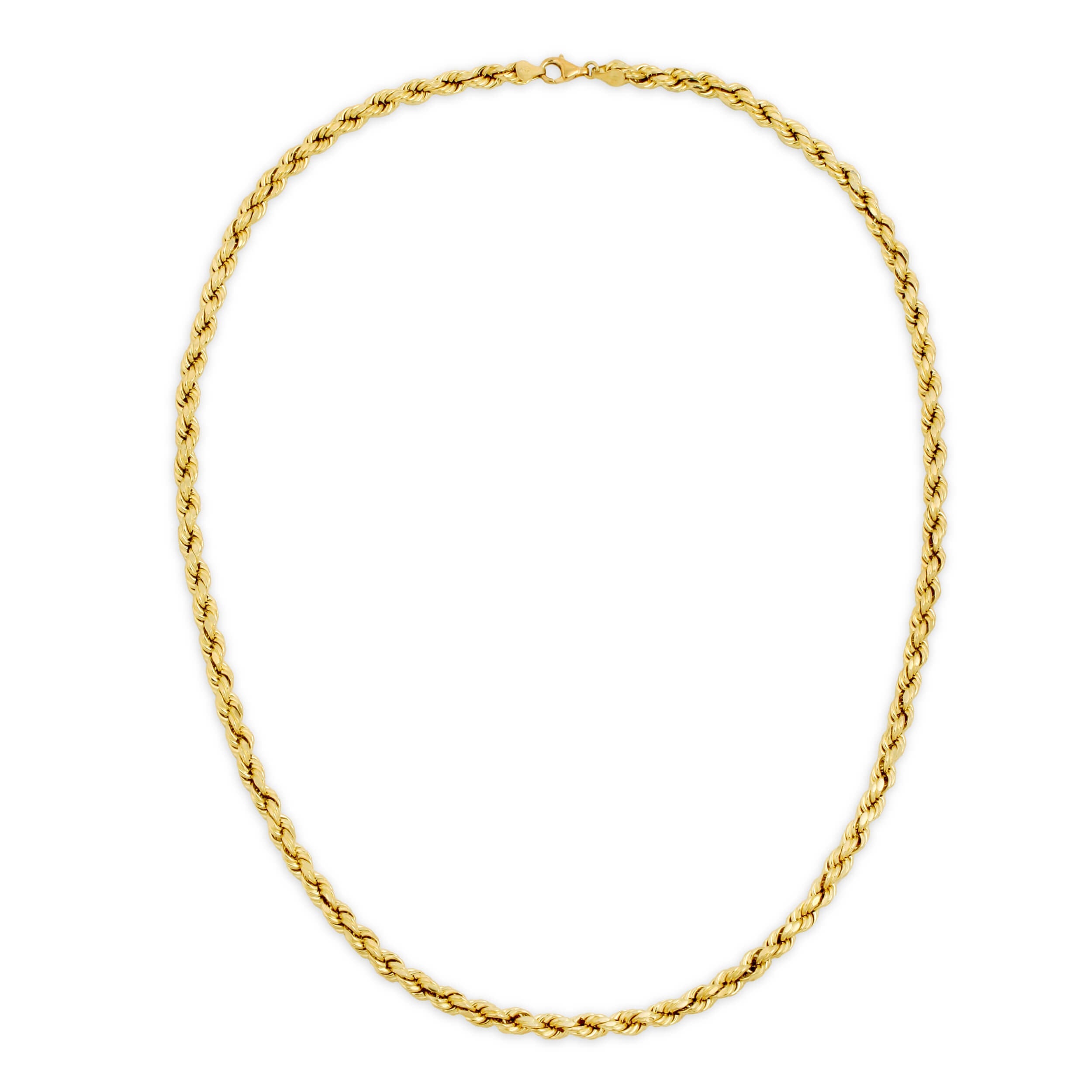 6.0MM D/C ROPE - HOLLOW 10K GOLD CHAIN