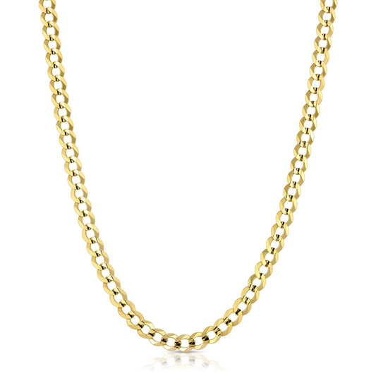 6.0MM CUBAN LINK (FLAT CURB) - SOLID 14K GOLD CHAIN