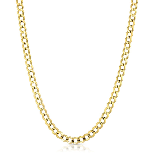 6.0MM CUBAN LINK (FLAT CURB) - SOLID 10K GOLD CHAIN