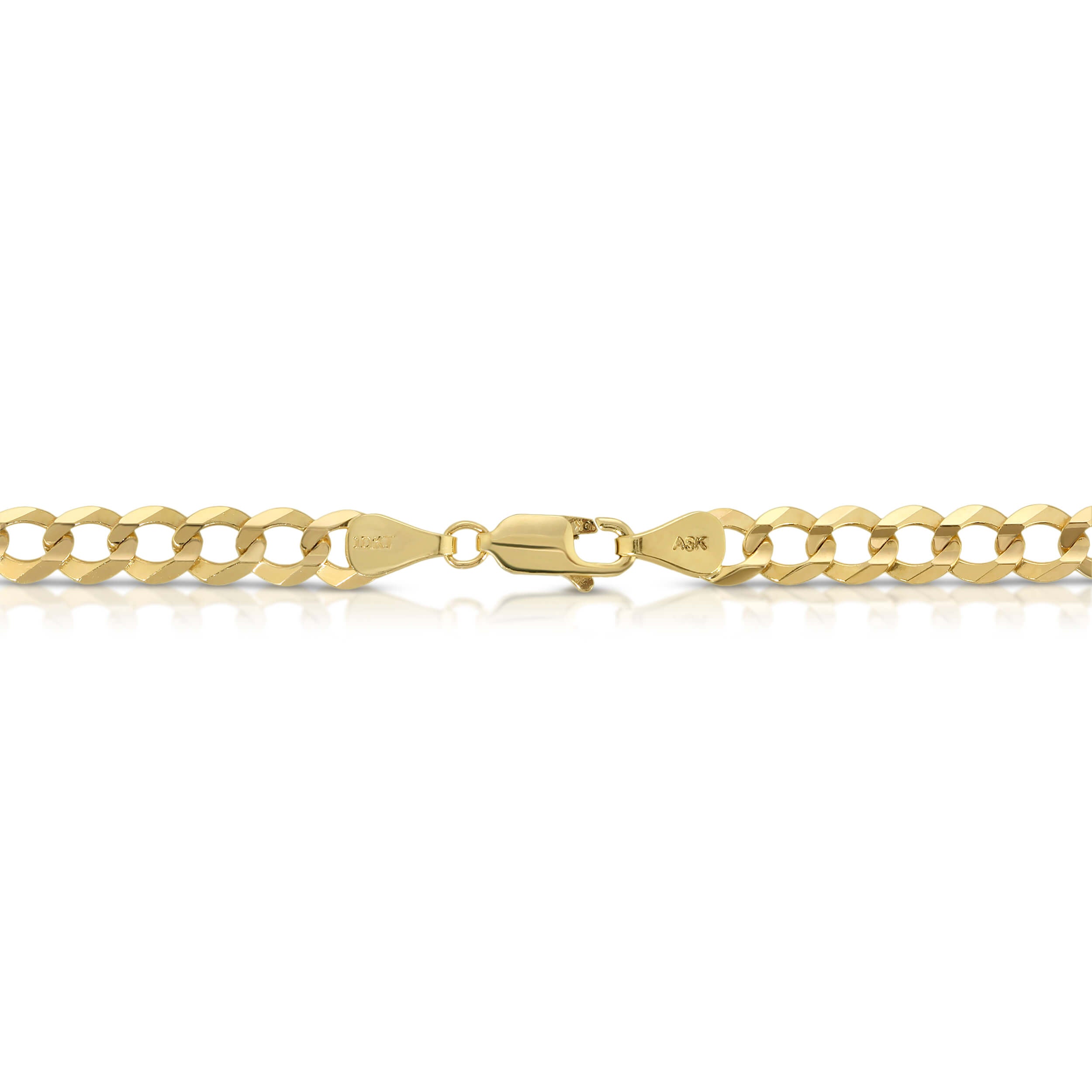 6.0MM CUBAN LINK (FLAT CURB) - SOLID 10K GOLD CHAIN
