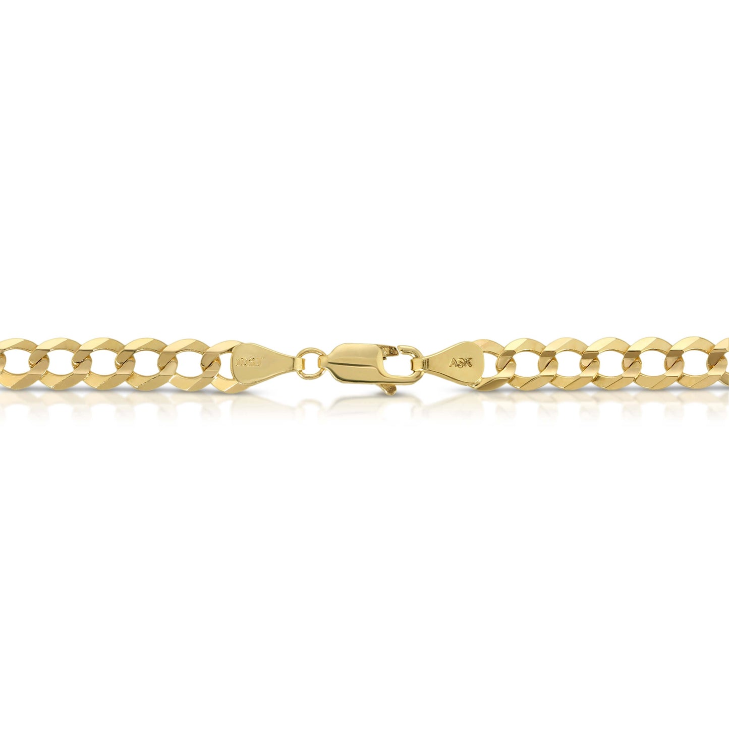 6.0MM CUBAN LINK (FLAT CURB) - SOLID 10K GOLD CHAIN