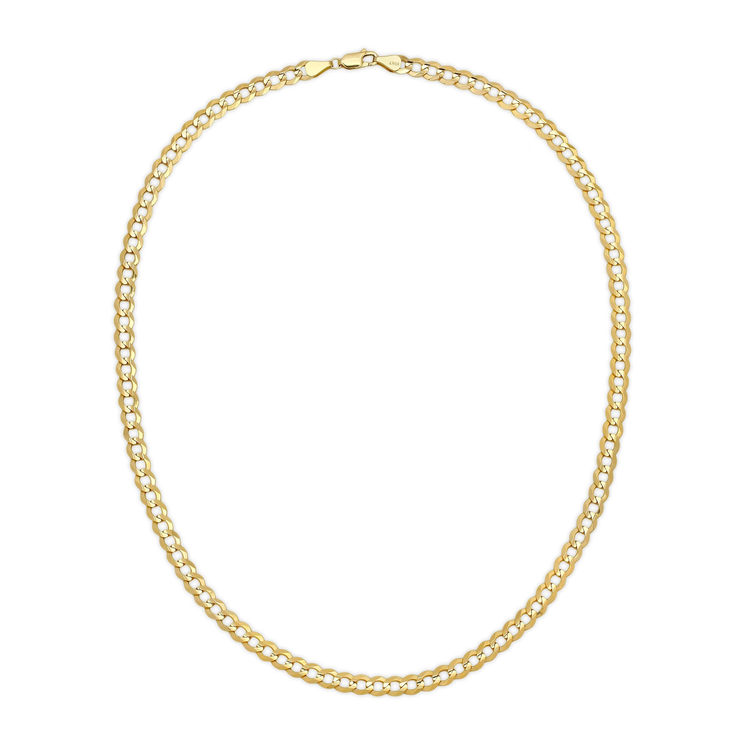 6.0MM CUBAN LINK (FLAT CURB) - SOLID 10K GOLD CHAIN