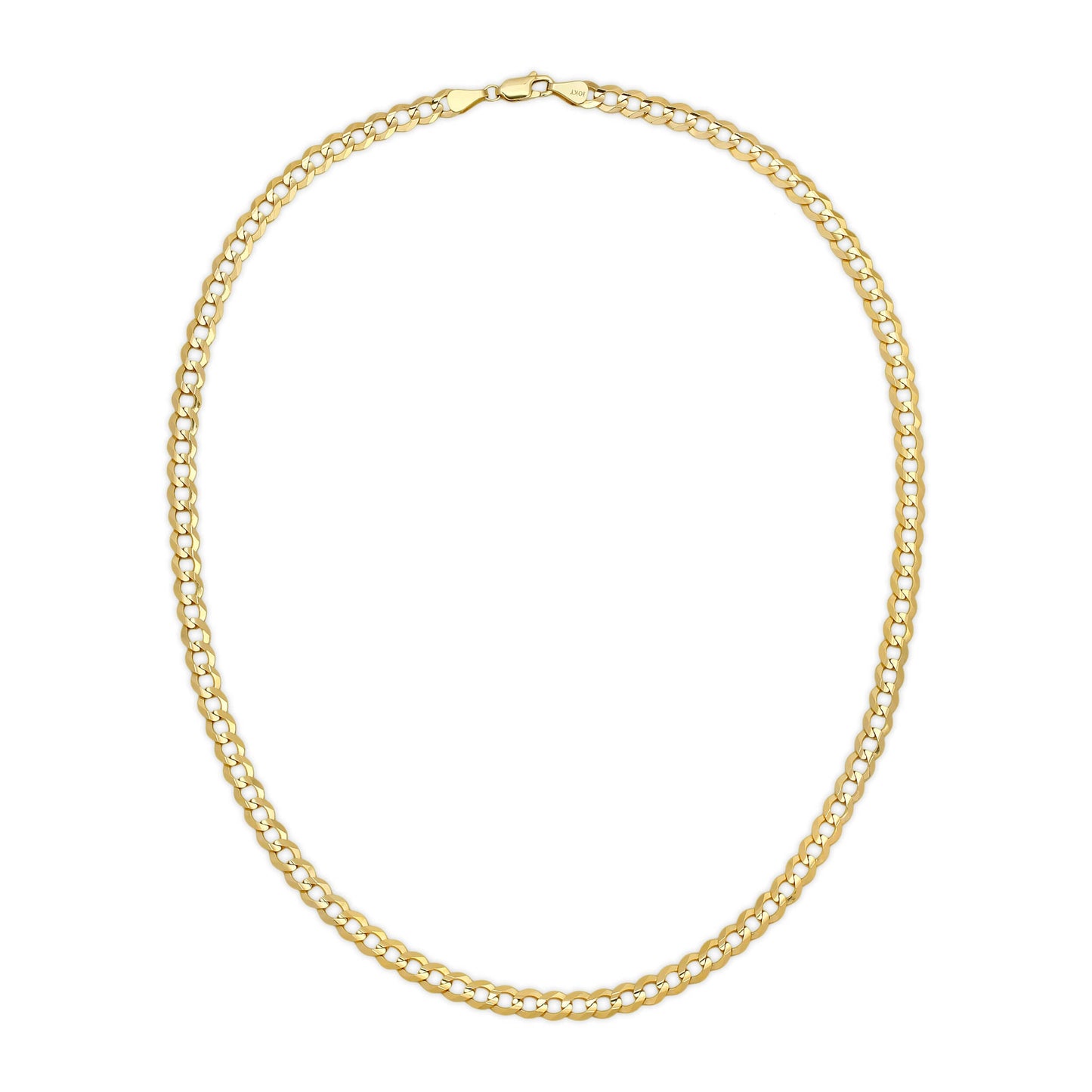 6.0MM CUBAN LINK (FLAT CURB) - SOLID 10K GOLD CHAIN